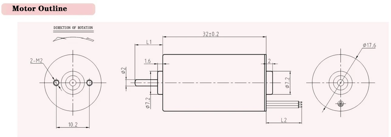 product-900-360 brushless dc motor outline