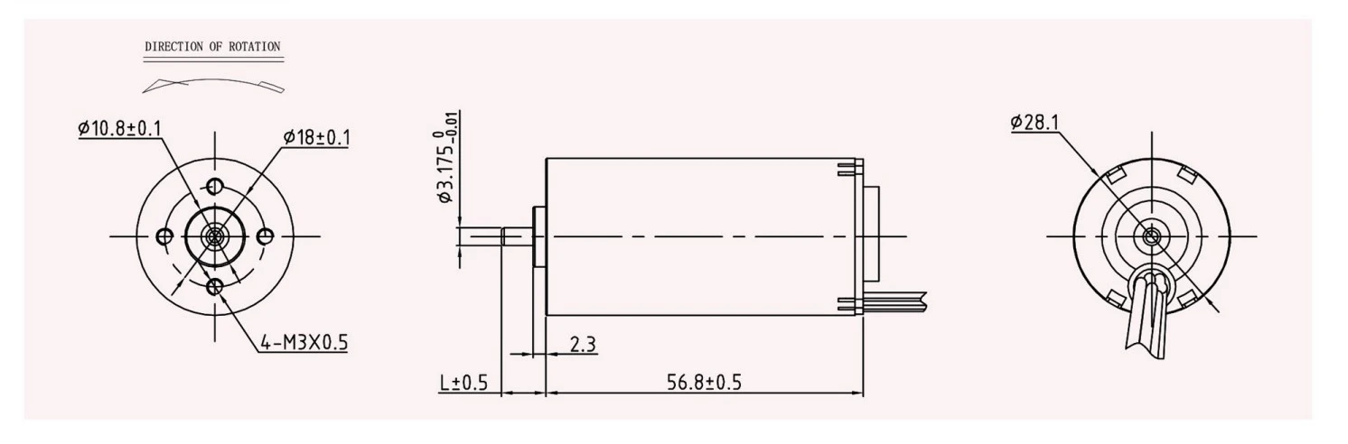 2857 motor outline 2857 motor outline